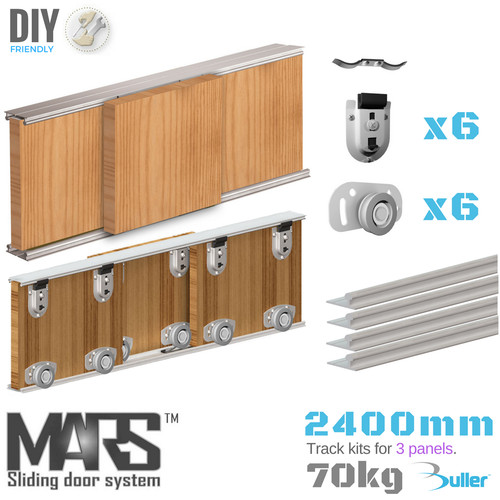 Wardrobe sliding track system - track,