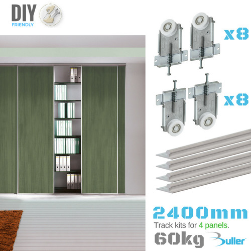 Wardrobe sliding track system - wardrobe,