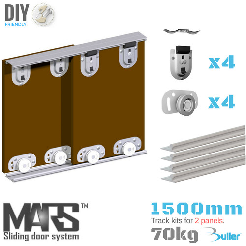 Sliding door track system - system, 2