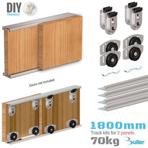 Sliding door track system - door,
