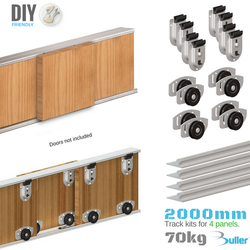 Wardrobe sliding door track - sliding,