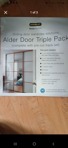 New sliding wardrobe - doors, and